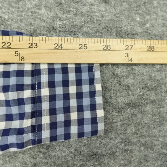UNTUCKit Shirt Mens Extra Large Blue Plaid Slim Fit Button Up Long Sleeve Casual - Picture 7 of 10